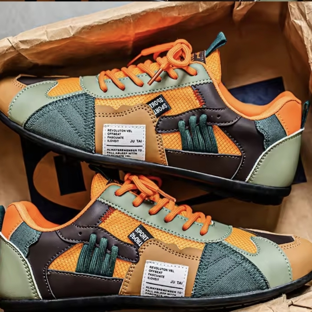 Colorful Patchwork Men's Sneakers